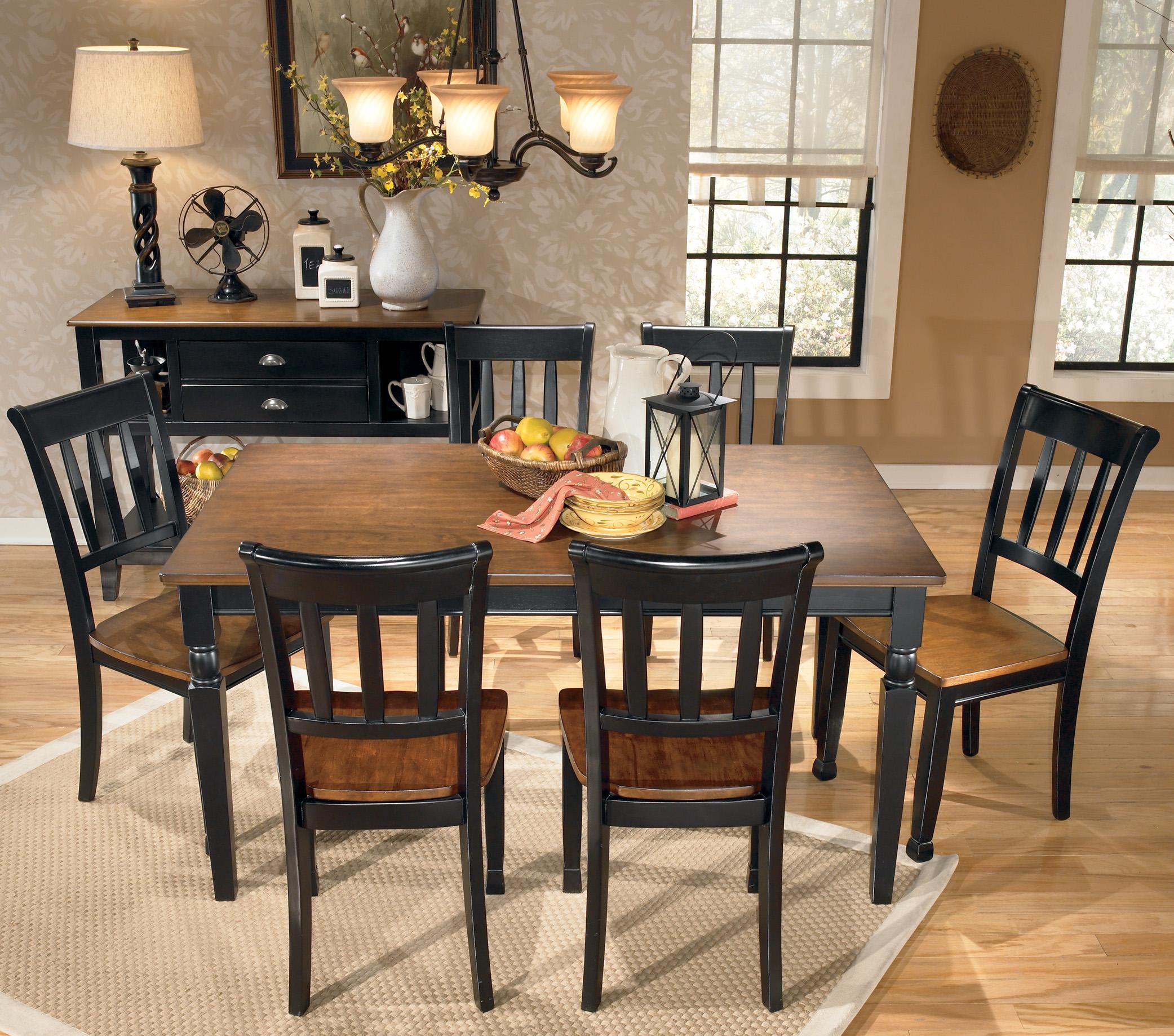 Signature Design by Ashley Owingsville D58025+6x02 7Piece Rectangular